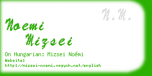 noemi mizsei business card